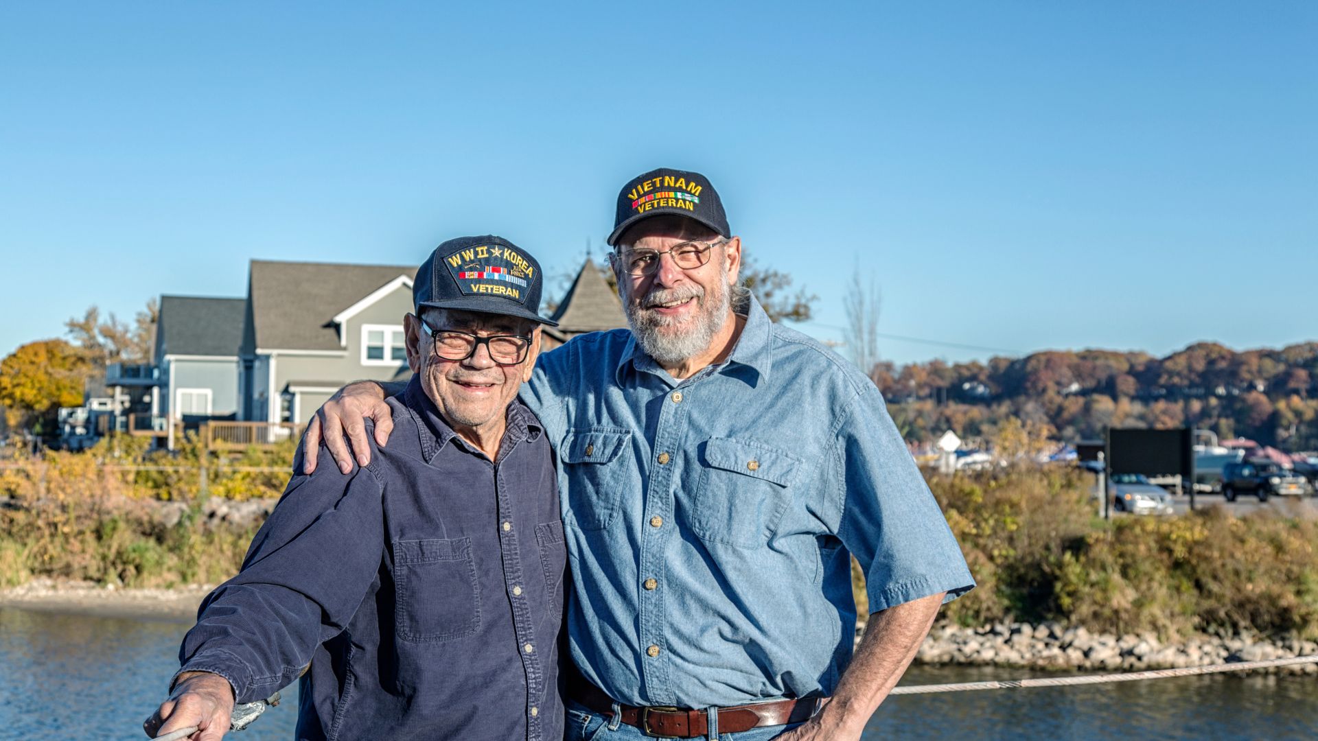 WWII and Vietnam veterans standing together representing VA chiropractic care access